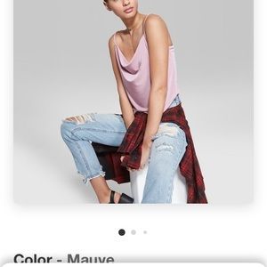 Wild Fable Cowl slouch cami/tank mauve